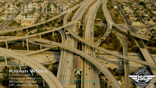 Crossroads by Kieran Wicks - Aerial Film Clip - Aerial perspective of Californian Highway system in LA