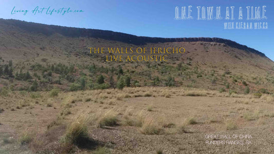 The Walls of Jericho by Kieran Wicks Live Acoustic rendition - Panaramic Lookout view of Mt Isa Smelter and World Town sign Post Queensland The Great Wall of China Monument Mountain Flinders Ranges South Australia Red Rock Outback Desert