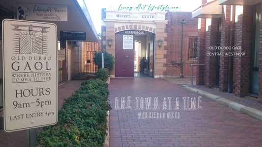 OLD DUBBO GAOL - CENTRAL WEST NSW Front Gates and Information SIgn