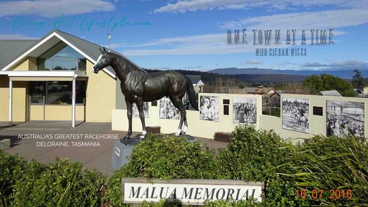 Malua Memorial Statue in Deloraine Tasmania Who Was Australia's Greatest Ever Race Horse?a
