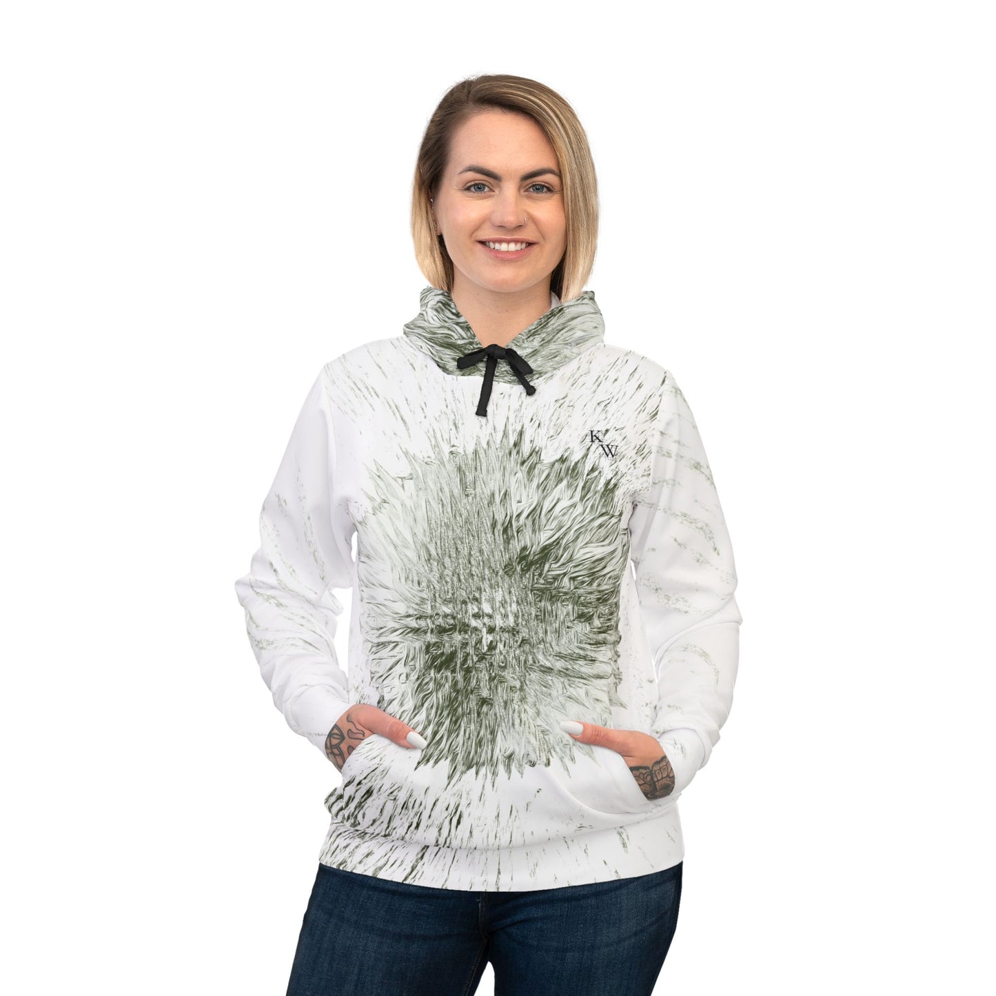 Star Tracer - Eco-Friendly Athletic Hoodie with Abstract Burst Design