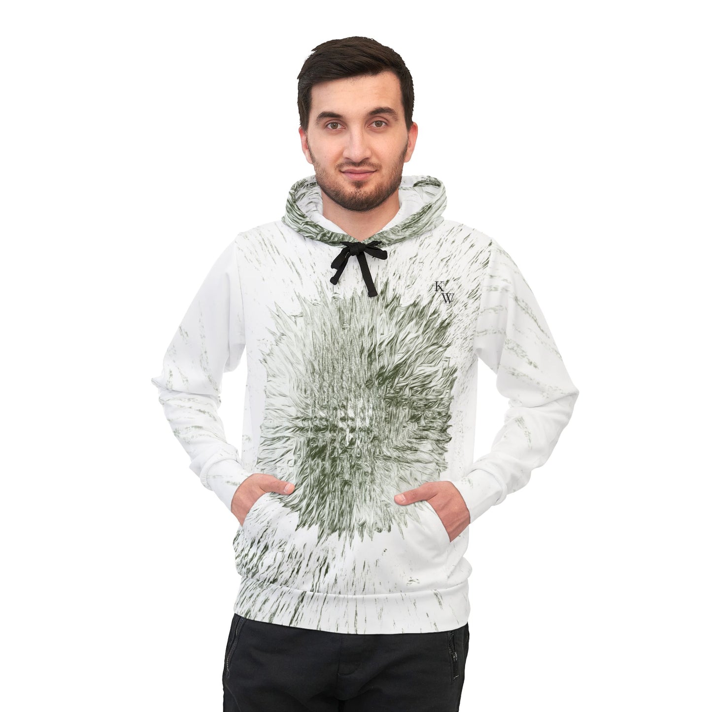 Star Tracer - Eco-Friendly Athletic Hoodie with Abstract Burst Design