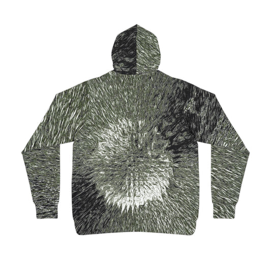 Dark Orbit - Eco-Friendly Athletic Hoodie with Abstract Star Burst Design