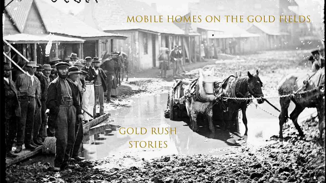 Horse and cart bogged Hill End 1870's Gold Rush Town Mobile Homes on the Gold Fields - Gold Rush Part 28