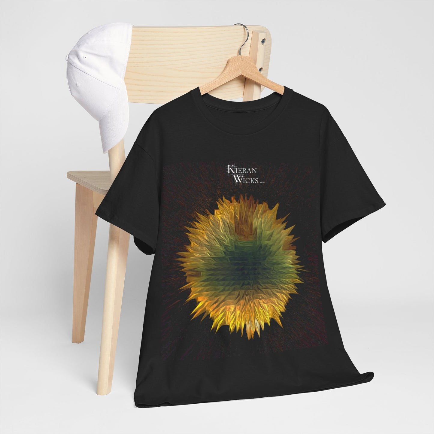 Goldeneye - Unisex Heavy Cotton Tee - Unique Starburst Design for Creative Souls