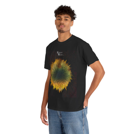 Goldeneye - Unisex Heavy Cotton Tee - Unique Starburst Design for Creative Souls