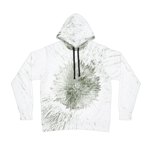 Star Tracer - Eco-Friendly Athletic Hoodie with Abstract Burst Design